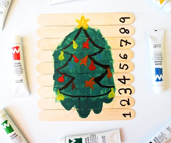 Christmas Handprint Puzzle