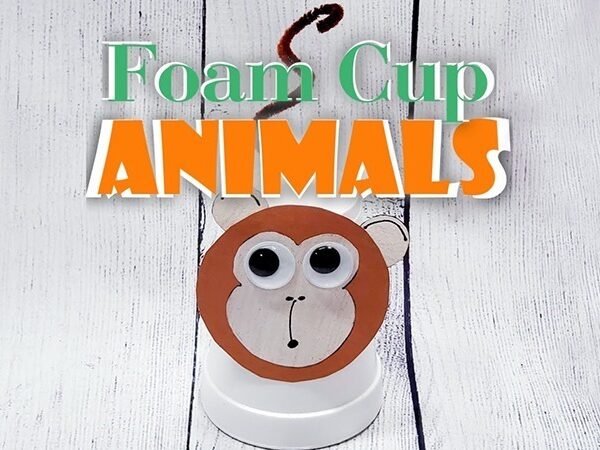 Foam Cup Animals