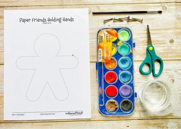 Paper Friends Holding Hands - Image 2