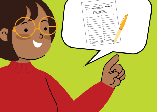 Listen, Look, and Write Your Action Words - Image 2