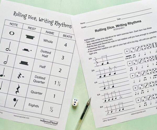 Rolling Dice,  Writing Rhythms