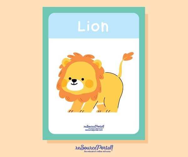 Lion Educational Illustration